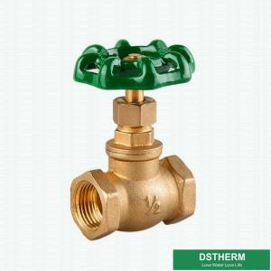 China 200 WOG 1/2 Inch Green Iron Handle Customized BSPT Heavier Style Brass Gate Valve factory