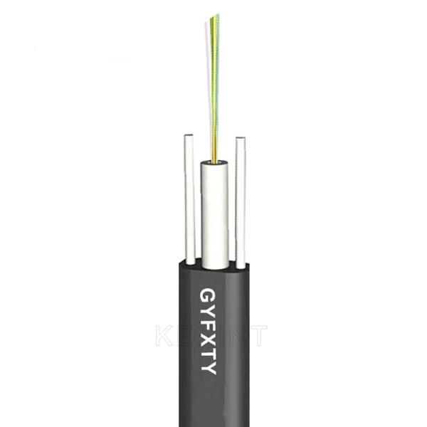 Fiber Optic Non Armored Cable Outdoor GYFXTY 2-24 Cores Black Center Beam Loose