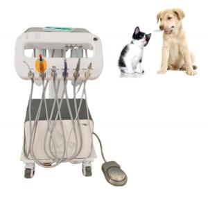 China Pet Use Portable Dental Treatment Machine Unique Design Vet Mobile Dental Trolley factory