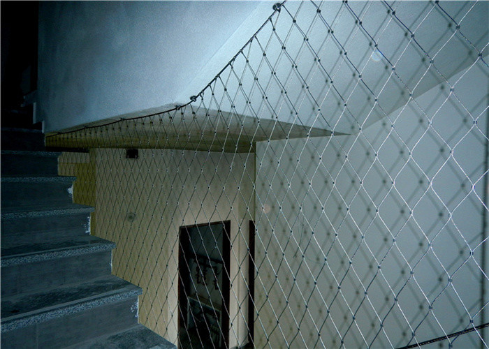 Staircase Railing 2.4mm Inox Wire Mesh 316L Diamond Shape Metal Mesh