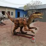 Theme Park Realistic Animatronic Dinosaur Raptor With Movement And Sound