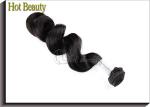 22 Inch Peruvian Virgin Hair / Natural Black Loose Wave Hair Bundles