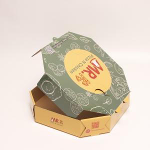 China Printed Corrugated Cardboard Pizza Boxes Insulate Bakery Paper Container factory