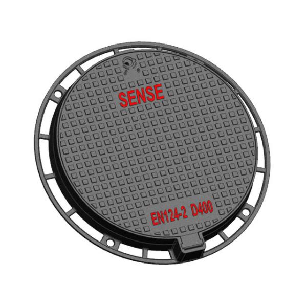 China B125 EN124-2 Circular Manhole Cover Gasket EPDM Locking System Grey Iron GG20 Foot ways factory