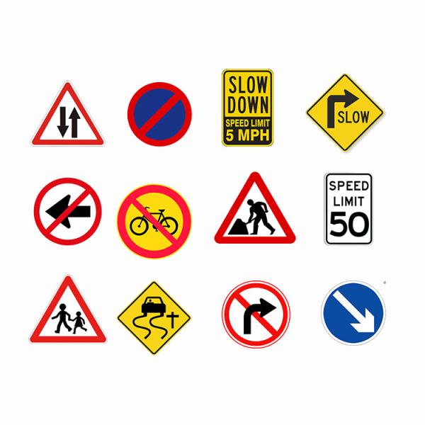Street Slow Down School Zone Road Warning Signs Custom Size Shape Fluorescent