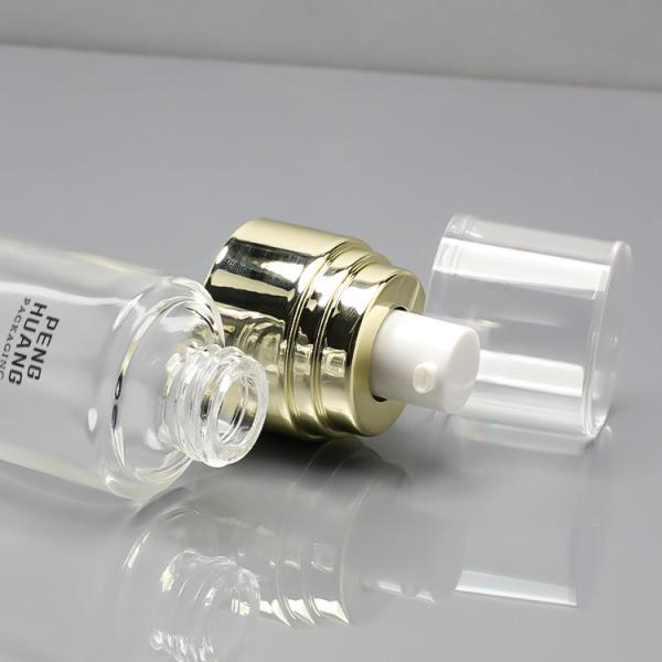 Luxury Glass Lotion Bottle 60ml Cosmetic Packaging Container Screen Printing