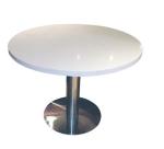 YALEESON Simple Elegant Round Table with Three Legs for 2 Persons Dia 600mm