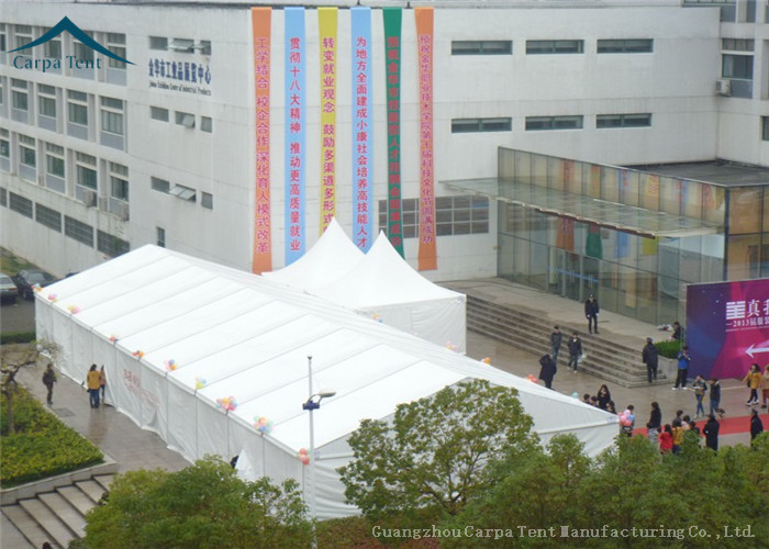 Wind Resistant Extensive Outdoor Event Tents With Fabric Material For 200 People