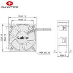 50x50x20 DC Cooling Fan Black Color For Electrical Fireplace / Oven / Wall