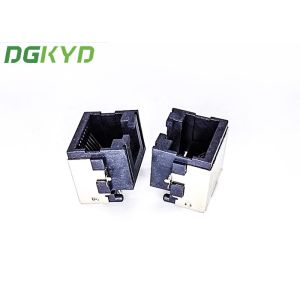 Single Port Tab Up SMT RJ45 Connector Socket With LED Sink Plate 7.5 DGKYDCB7511