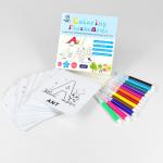 "Reusable Silicone Letter Cards! Color with Markers → Wipe Clean → Repeat