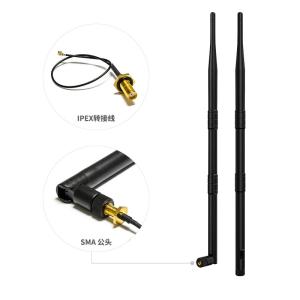 China 5dbi 433Mhz 868Mhz GSM WIFI RPSMA SMA Male Rubber Duck Antenna for Elevator Monitoring factory