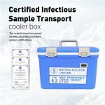 Medical Hard Cooler Box UN2814 Lab Specimen Transport Containers