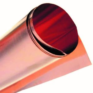 China Electrode Posited Pure Copper Foil Shielding 0.175mm Thickness 1290-1370mm Width factory