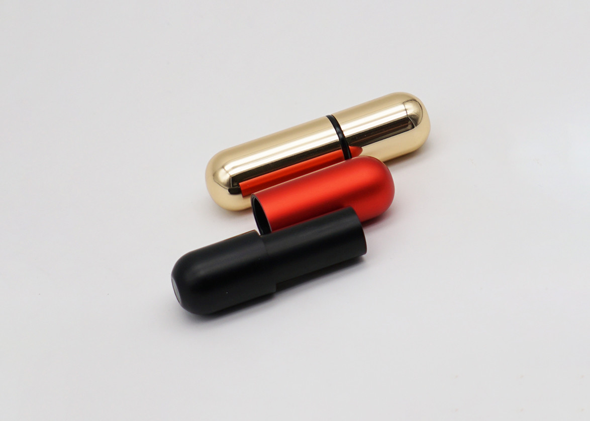 Mixed Color Empty Lipstick Tube , Oval Shaped Lip Balm
