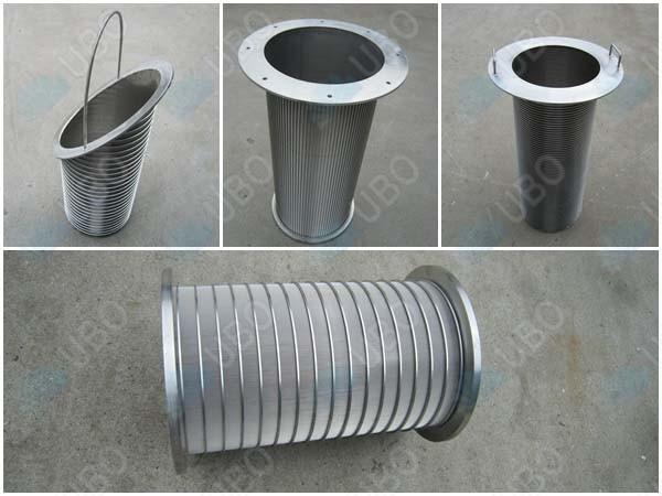 Durable Wedge Wire Filter Elements Stainless Steel Mine Sieving 60-95% Filter