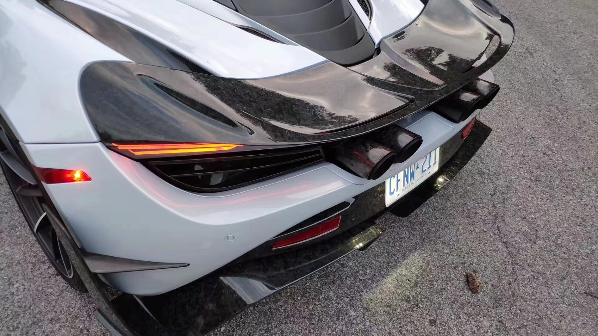 Dry Carbon Fiber for McLaren 720s Carbon Fiber Body Kit 720s Upgraded MSY-style Front and Rear Bumper Spoiler Hood