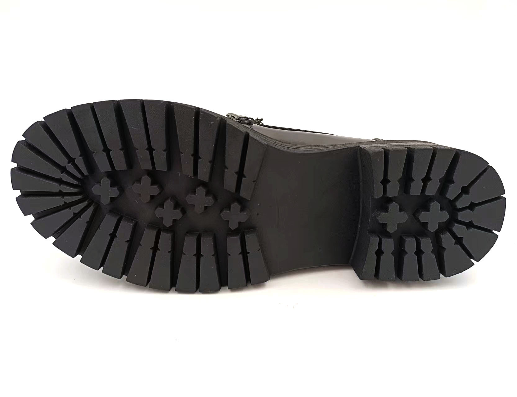 Customized Womens Round Toe Loafers Flat Heel Type With Leather Upper