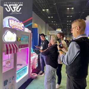 Customizable Flower Cotton Candy Vending Machine With Smart Robot Operation