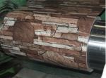 JIS G3321 0.45mm Brick Grain PPGI PPGL Prepainted Galvalume Steel Coil Wall