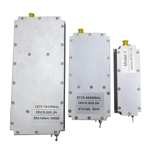 900 50 Tatusky Fpv Anti Drone Module 10W 30W 50W 100W 900 MHz 2.4G 5.8G ALC