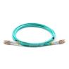 Buy cheap Indoor LC UPC To LC UPC Fiber Optic Patch Cable Duplex Armored OM3 Multimode from wholesalers