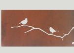 Outdoor Laser Cut Corten Steel Garden Ornaments 1200mm Height