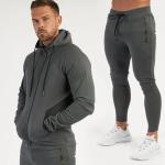 Outdoor Sport Gym Sets Men Sportswear Tracksuits Two Piece Set Hoodies Men′s
