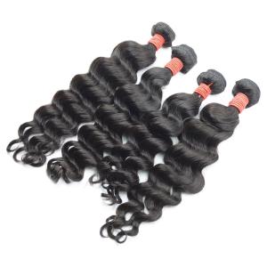 China Loose Wave Narural Color Remy Hair Extension 10A Grade Human Virgin Hair Weave factory