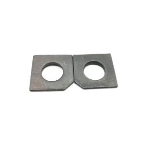 China Slot Section Square Taper Washers Leveling Black Oxide Stainless Steel Washers factory
