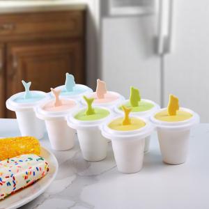 China Recycled Popsicle Plastic Ice Cream Mould Children Reusable Popsicle Sticks factory