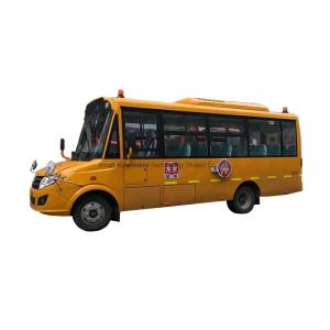 China 4X2 Manual Transmission 5m Long Nose Yellow School Bus for Children's Transportation factory