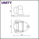Satin Chrome Zamak Door Accessories Floor Type Stop for Interior Door
