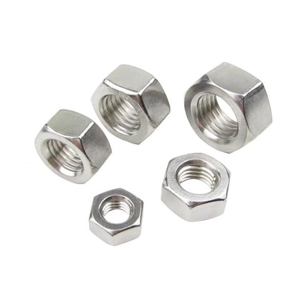China 100% QC Tested DIN934 Hex Nut A2 70 Stainless Steel 304 Nut M2-M30 for Customizable factory