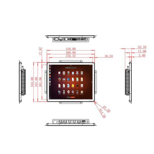 19-Inch Linux Touch Display for Public Information Kiosks and Access Control