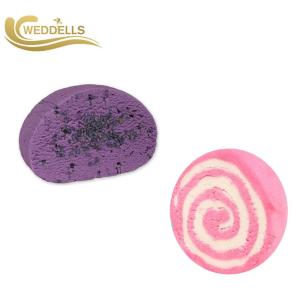 China Colorful Bubble Bar Bath Bomb Rose Scent Round Shape ISO9001 SGS factory