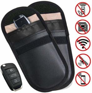 China Nice Colour Anti Theft Car Key Pouch Signal Blocking For Keyless Fobs factory