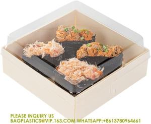 China 17 Ounce Square Straight Wooden Containers - Containers Sold Separately, Clear Plastic To Go Box Lids factory