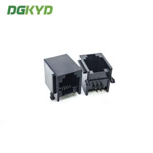 China All Plastic Black Tab Up RJ11 6P6C Connector female Without Filter factory
