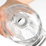 Customized Transparent Fashion Shape of Brandy Whiskey Glass Bottle for Party