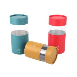 Customization Cosmetic Paper Packaging Tubes Cylinder Cardboard Container