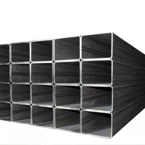 China ERW Black Rectangular Steel Tube Q345 10*20mm-120*80mm Plain End factory