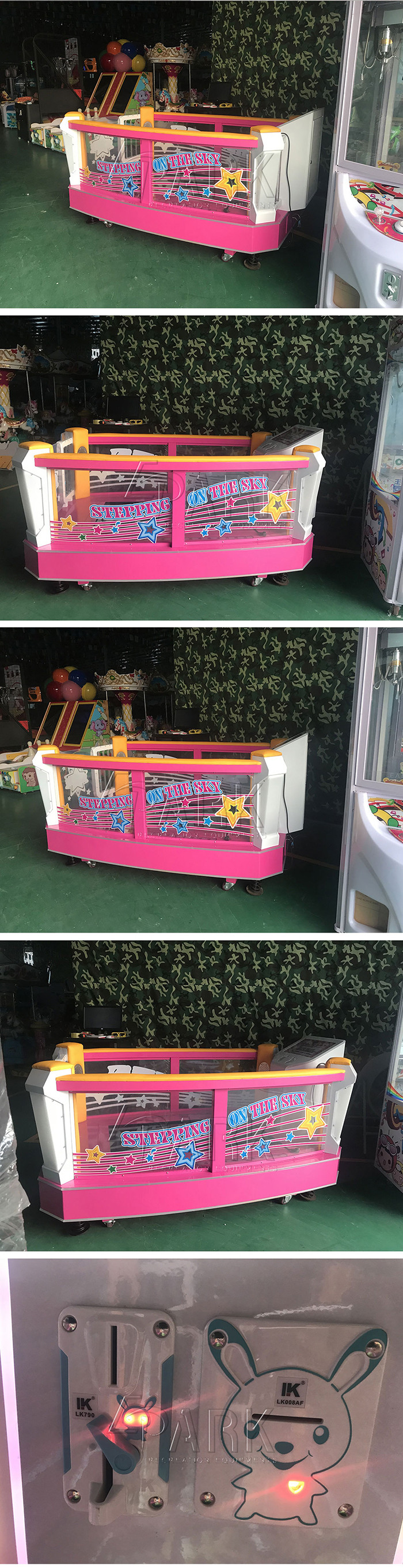 Happy Stepping Children Amusement Game Machine Coin Operated