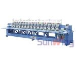 9 Needle 15 Head Flat Embroidery Machine For Shoes / T - Shirts
