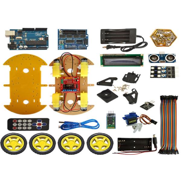 China Intelligent Bluetooth Tracking Obstacle Avoidance Robot Smart Car with LCD factory