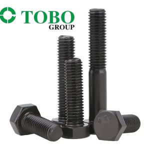 China DIN 933 Black Metric Hex Cap Screw Bolt Class 10.9 M12 - 1.75 X 25mm Black Zinc on sale