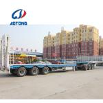 Low Bed Trailers Semi Truck Trailer 60 Ton Lowboy Trailer 3 Axles Excavator