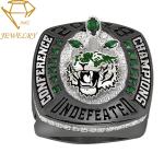 Custom logo sport championship ring steel football championship rings for Kids,