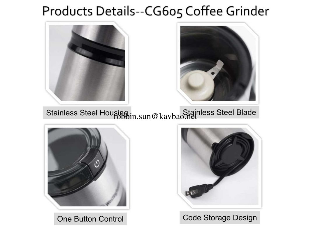 CG605 Stainless Steel Coffee Grinder