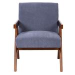 Designed Genuine Leather and Solid Wood Armchair Chair for Customized Practicali